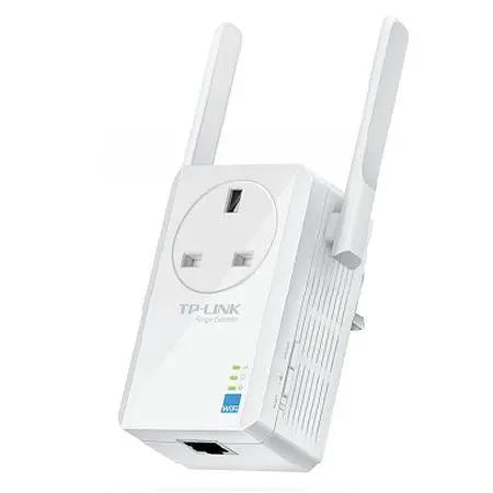 TP-LINK (TL-WA860RE) 300Mbps Wall-Plug Wifi Range Extender, AC Passthrough, 1 LAN - X-Case