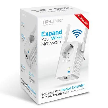 TP-LINK (TL-WA860RE) 300Mbps Wall-Plug Wifi Range Extender, AC Passthrough, 1 LAN - X-Case