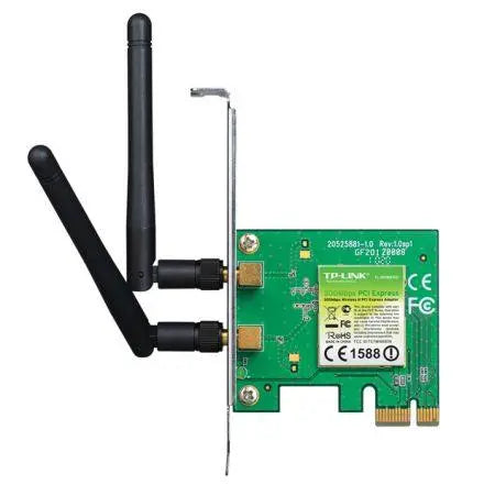 TP-LINK (TL-WN881ND) 300Mbps Wireless N PCI Express Adapter, 2 Detachable Antennas, Low Profile Bracket - X-Case