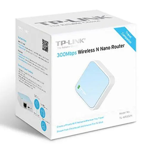 TP-LINK (TL-WR802N) 300Mbps Wireless N Mini Pocket Router, Repeater, Client, AP & Hotspot Modes - X-Case
