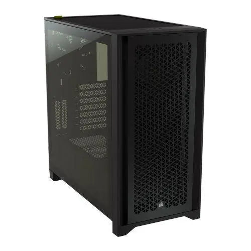 Corsair 4000D Airflow Gaming Case w/ Tempered Glass Window, E-ATX, 2 x AirGuide Fans, High-Airflow Front Panel, USB-C, Black - X-Case