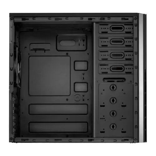 Antec VSK4000B U3/U2 ATX Case, No PSU, 12cm Fan, USB 3.0, Black with Black Interior - X-Case