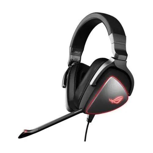 Asus ROG DELTA Origin Red LED Gaming Headset, USB-C/USB-A, Ergonomic D-shape Ear Cups - X-Case