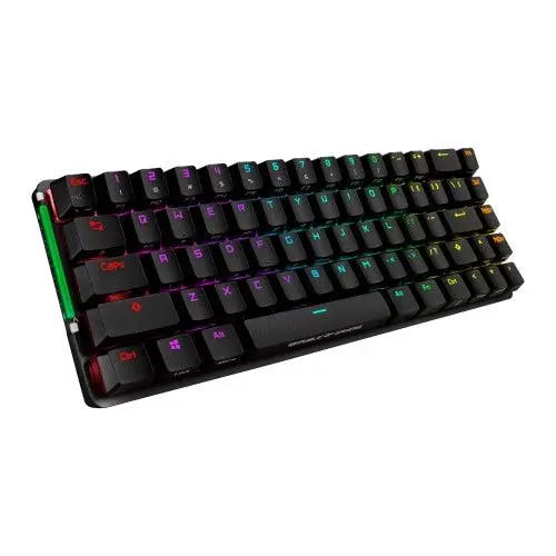 Asus ROG FALCHION Compact 65% Mechanical RGB Gaming Keyboard, Wireless/USB, Cherry MX Red Switches, Per-key RGB Lighting, Touch Panel, 450-hour Battery Life - X-Case