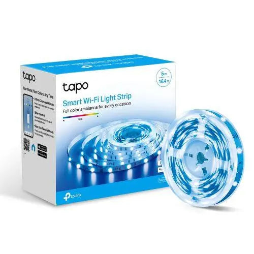 TP-LINK (TAPO L900-5) Smart Wi-Fi Light Strip, Multicolour, App/Voice Control, Schedule & Timer, 5 Metres (Cuttable) - X-Case