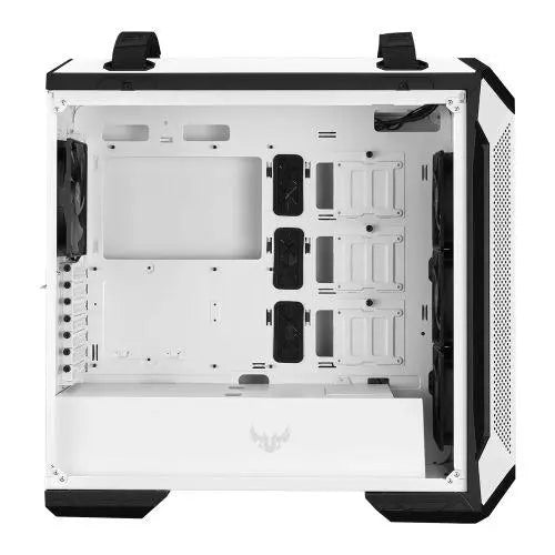 Asus TUF Gaming GT501 White Gaming Case w/ Window, E-ATX, No PSU, Tempered Smoked Glass, 3 x 12cm RGB Fans, Carry Handles - X-Case