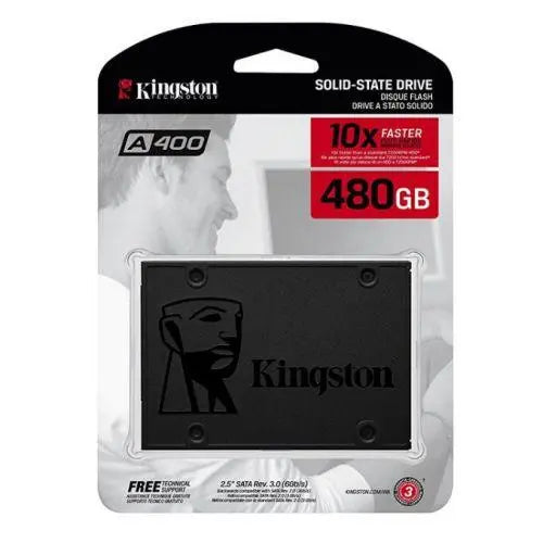 Kingston 480GB SSDNow A400 SSD, 2.5", SATA3, R/W 500/450 MB/s, 7mm - X-Case