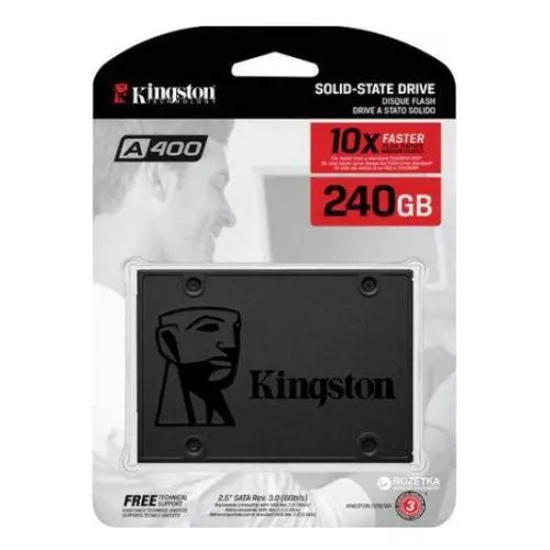 Kingston 240GB SSDNow A400 SSD, 2.5", SATA3, R/W 500/350 MB/s, 7mm - X-Case