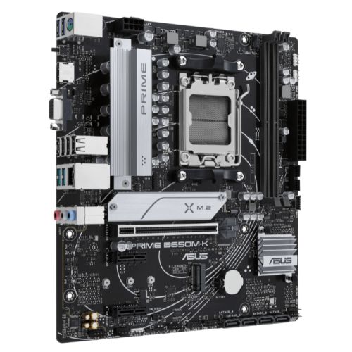 Asus PRIME B650M-K, AMD B650, AM5, Micro ATX, 2 DDR5, VGA, HDMI, 2.5G LAN, PCIe4, 2x M.2-1