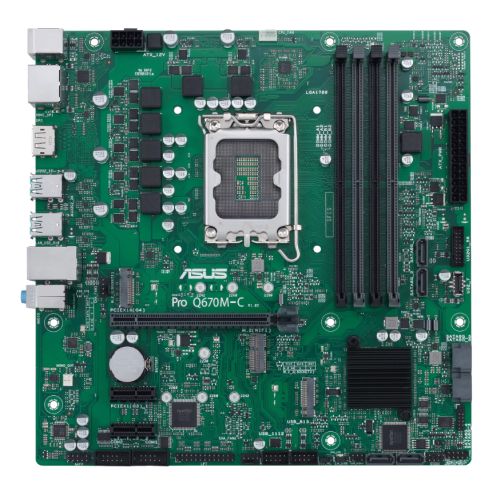 Asus PRO Q670M-C-CSM - Corporate Stable Model, Intel Q670, 1700, Micro ATX, 4 DDR5, HDMI, 2 DP, GB LAN, PCIe4, 2x M.2-0