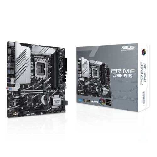 Asus PRIME Z790M-PLUS, Intel Z790, 1700, Micro ATX, 4 DDR5, HDMI, DP, GB LAN, PCIe5, 3x M.2-5