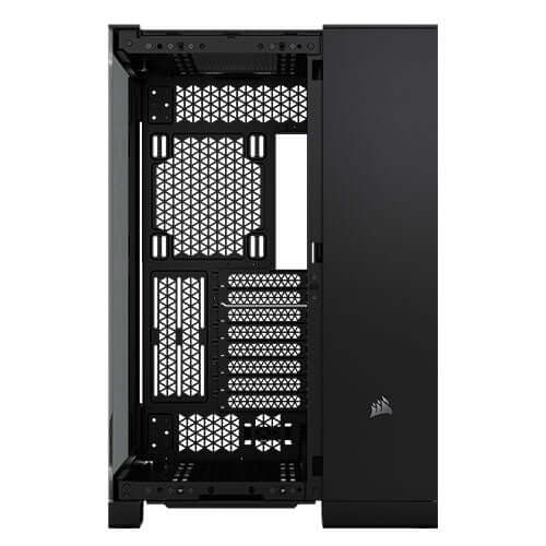 Corsair 6500X RGB iCUE Link Dual Chamber Gaming Case w/ Glass Side & Front, ATX, 3x RGB Fans, Mesh Panels, USB-C, Asus BTF Compatible, Black-2