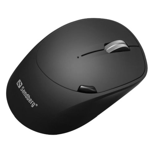 Sandberg (631-02) Wireless/Bluetooth Mouse Pro Recharge, 1600 DPI, 6 Buttons, Rechargeable Battery, Black, 5 Year Warranty-0
