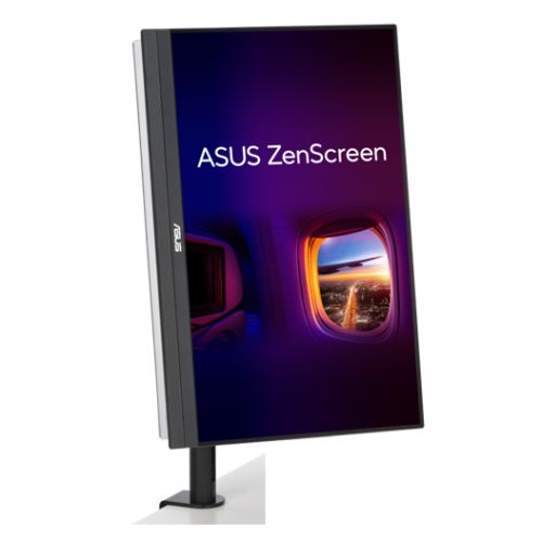 Asus 21.5" Portable IPS Monitor (ZenScreen MB229CF), 1920 x 1080,  USB-C PD 60W, Speakers, Kickstand, C-Clamp, Partition Hook, Subwoofer-1