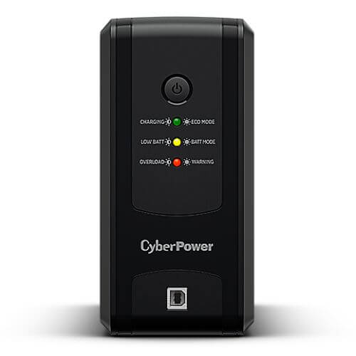 CyberPower UT 850VA Line Interactive Tower UPS, 425W, LED Indicators, 4x IEC, AVR Energy Saving, Up to 1Gbps Ethernet-1