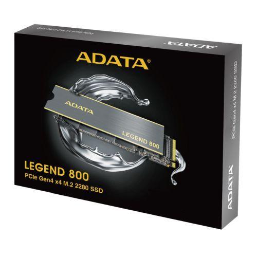 ADATA 2TB Legend 800 M.2 NVMe SSD, M.2 2280, PCIe Gen4, 3D NAND, R/W 3500/2800 MB/s, No Heatsink - X-Case.co.uk Ltd