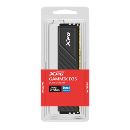 ADATA XPG GAMMIX D35 16GB, DDR4, 3200MHz (PC4-25600), CL16, XMP 2.0, DIMM Memory, Black - X-Case.co.uk Ltd