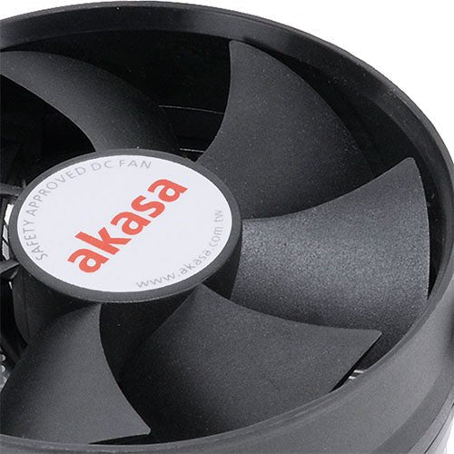 Akasa AK-CCE-7105EP Ultra Quiet Aluminium Heatsink and Fan, Intel 1200/115X/775, Ultra Quiet PWM Fan, 95W TDP - X-Case.co.uk Ltd