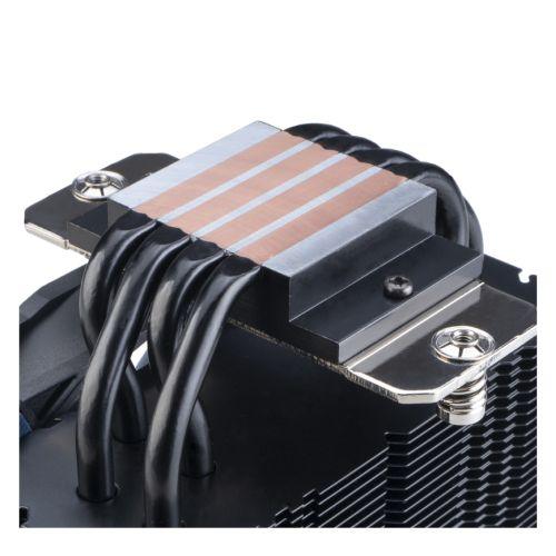 Akasa Alucia H4 Plus Heatsink & Fan, Intel & AMD Sockets, 4-Heatpipe, 12cm PWM Fan, Hydro Dynamic Bearing, 185W TDP - X-Case.co.uk Ltd
