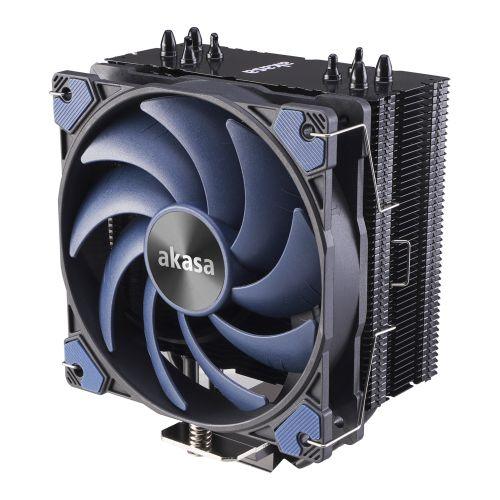 Akasa Alucia H4 Plus Heatsink & Fan, Intel & AMD Sockets, 4-Heatpipe, 12cm PWM Fan, Hydro Dynamic Bearing, 185W TDP - X-Case.co.uk Ltd