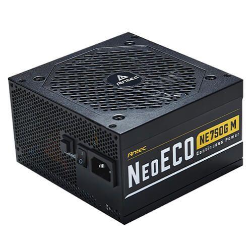 Antec 750W NeoECO Gold PSU, Fully Modular, Fluid Dynamic Fan, 80+ Gold, PhaseWave LLC + DC To DC, Zero RPM mode - X-Case.co.uk Ltd