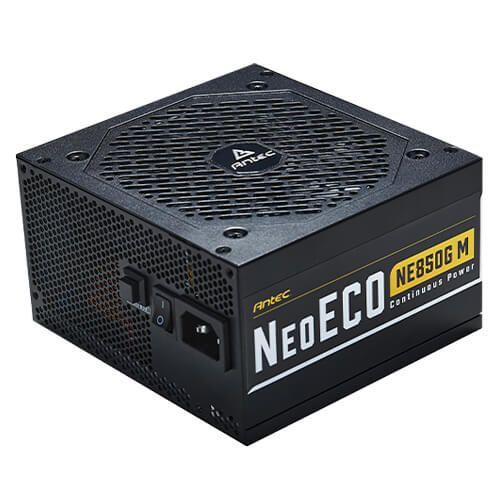 Antec 850W NeoECO Gold PSU, Fully Modular, Fluid Dynamic Fan, 80+ Gold, PhaseWave LLC + DC To DC, Zero RPM mode - X-Case