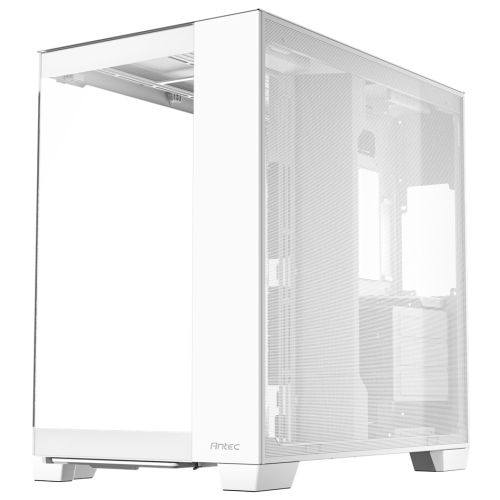 Antec C8 Gaming Case w/ Glass Side & Front, E-ATX, Dual Chamber, Mesh Panels, USB-C, White - X-Case.co.uk Ltd