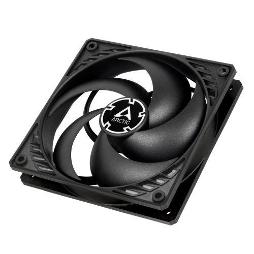 Arctic P12 12cm Pressure Optimised PWM Case Fan, Black, Fluid Dynamic - X-Case.co.uk Ltd