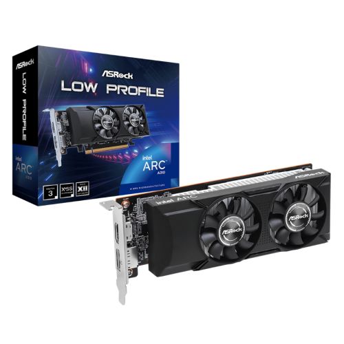 Asrock Intel Arc A310 LP 4G, PCIe4, 4GB DDR6, HDMI, DP, 2000MHz Clock, 0dB Cooling, Low Profile - X-Case.co.uk Ltd