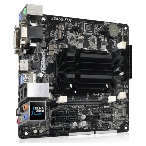 Asrock J3455-ITX, Integrated Intel Quad-Core J3455, Mini ITX, DDR3 SODIMM, VGA, DVI, HDMI - X-Case.co.uk Ltd