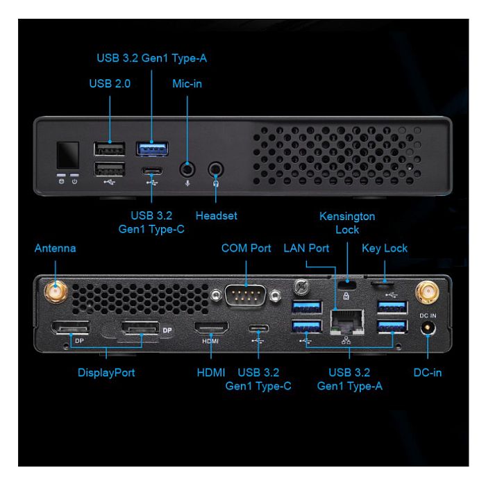 Asrock Jupiter H610 Mini Desktop Barebone PC, LGA1700 (H610), DDR4 SO-DIMM, 2.5", M.2, HDMI, 2x DP, USB-C, COM Port, VESA - No CPU, RAM, HDD or O/S - X-Case.co.uk Ltd