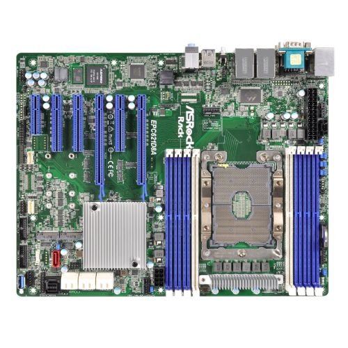 Asrock Rack EPC621D8A Server Board, Intel C621, S 3647, ATX, Supports Scalable CPUs, VGA, 13 x SATA, Quad LAN, IPMI - X-Case