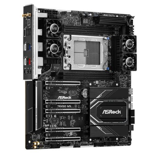 Asrock TRX50 WS, Workstation, AMD TRX50, sTR5, EATX, 4 DDR5 ECC, Wi-Fi 6E, 10G & 2.5G LAN, SlimSAS, MCIO, PCIe5, 2x M.2 - X-Case.co.uk Ltd