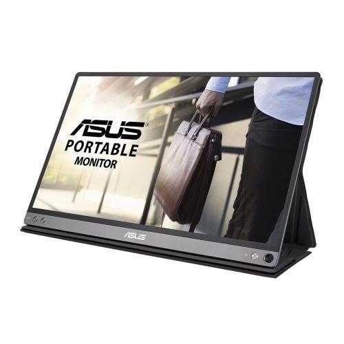 Asus 15.6" Portable IPS Monitor (MB16AP), 1920 x 1080, USB-C (USB-A adapter), USB-powered, Ultra-slim, Auto-rotatable, Smart Case Stand - X-Case.co.uk Ltd
