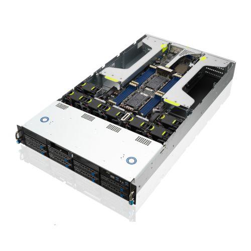 Asus (ESC4000-E10) Intel C621A, 2U Dual-Socket GPU Barebone Server, LGA 4189, Supports 8 GPUs, Dual GB LAN, OCP 3.0, PCIe 4.0, M.2, 1600W Platinum PSU - X-Case.co.uk Ltd