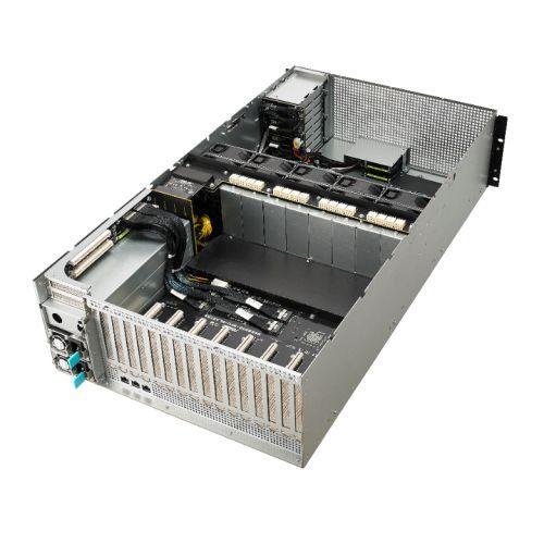 Asus (ESC8000 G4) 4U High-Density GPU Barebone Server, Intel C621, Dual Socket 3647, Supports 8 GPUs, Dual GB LAN, 8 Bay Hot-Swap, 2+1 1600W Platinum PSU - X-Case.co.uk Ltd