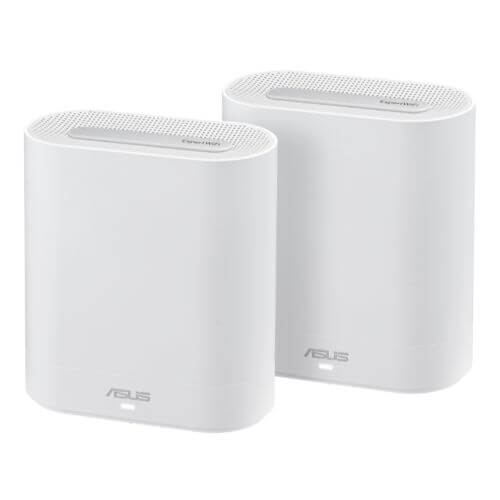Asus (ExpertWiFi EBM68) AX7800 Tri-Band Wi-Fi 6 Business Mesh System, 2 Pack, Guest Networks, Commercial Grade Security, White - X-Case.co.uk Ltd