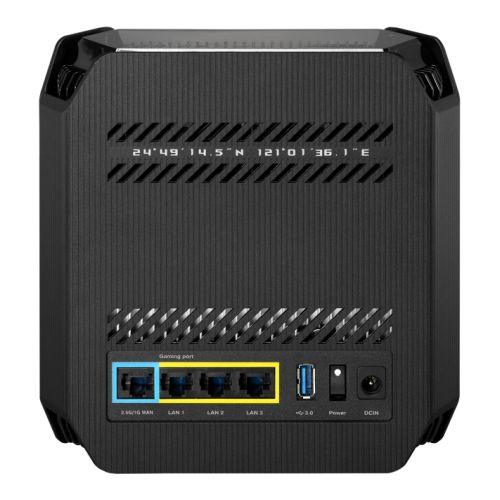 Asus (GT6 2-Pack Black) ROG Rapture AX10000 Tri-Band Gaming Mesh Wi-Fi 6 System, 2.5G LAN, AiMesh, RangeBoost Plus, AiProtection Pro, RGB - X-Case.co.uk Ltd