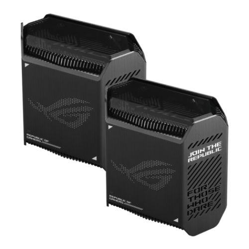 Asus (GT6 2-Pack Black) ROG Rapture AX10000 Tri-Band Gaming Mesh Wi-Fi 6 System, 2.5G LAN, AiMesh, RangeBoost Plus, AiProtection Pro, RGB - X-Case.co.uk Ltd