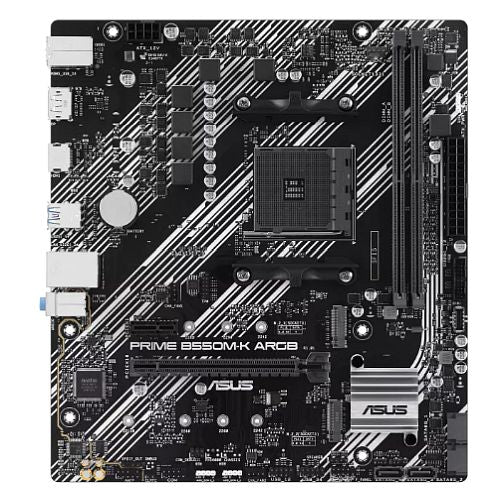 Asus PRIME B550M-K ARGB, AMD B550, AM4, Micro ATX, 2 DDR4, HDMI, DP, PCIe4, 2x M.2 - X-Case.co.uk Ltd