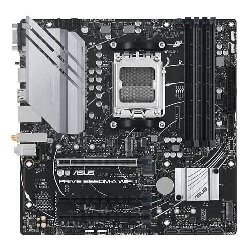 Asus PRIME B650M-A WIFI II, AMD B650, AM5, Micro ATX, 4 DDR5, VGA, HDMI, DP, Wi-Fi 6, 2.5G LAN, PCIe4, 2x M.2 - X-Case.co.uk Ltd
