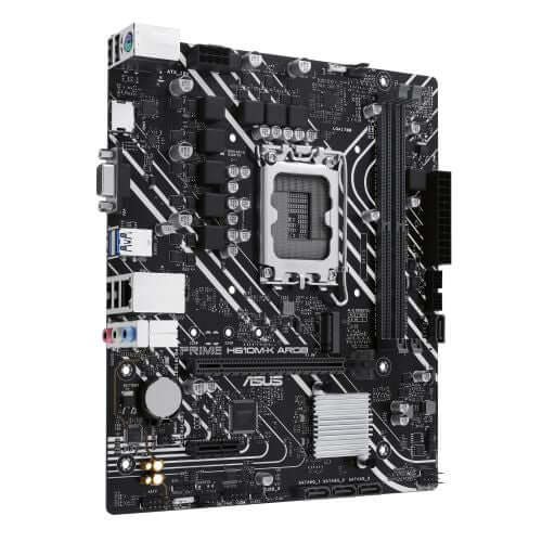 Asus PRIME H610M-K ARGB, Intel H610, 1700, Micro ATX, 2 DDR5, VGA, HDMI, PCIe4, 1x M.2 - X-Case.co.uk Ltd