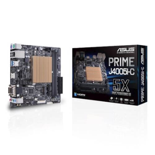 Asus PRIME J4005I-C, Integrated Intel Dual-Core J4005, Thin Mini ITX, 2 DDR4, VGA, HDMI, Serial Port, M.2 - X-Case.co.uk Ltd