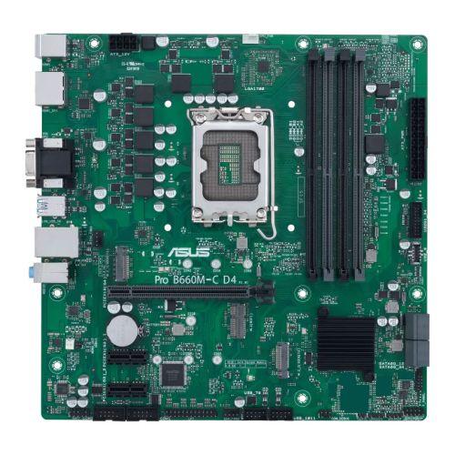 Asus PRO B660M-C D4-CSM - Corporate Stable Model, Intel B660, 1700, Micro ATX, 4 DDR4, VGA, HDMI, 2 DP, PCIe4, 2x M.2 - X-Case.co.uk Ltd