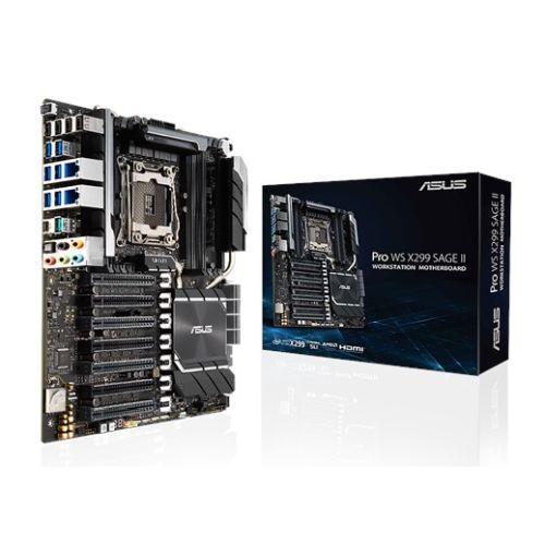 Asus PRO WS X299 SAGE II, Workstation, Intel X299, 2066, CEB, 7 x PCIe, U.2, Dual 2.5G LAN, AI Overclocking, 2x M.2 - X-Case.co.uk Ltd