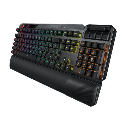 Asus ROG CLAYMORE II RGB Mechanical Gaming Keyboard w/ PBT Keycaps, Wired/Wireless, RX Red Mechanical Switches, Fully Programmable Keys, Detachable Numpad & Wrist Rest - X-Case.co.uk Ltd