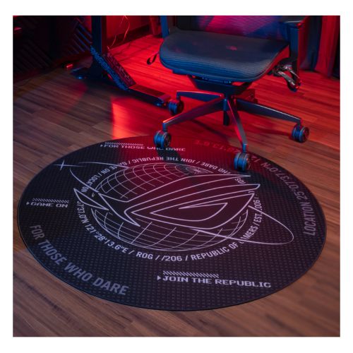 Asus ROG Cosmic Polyester Floor Mat, Space-Themed, Non-Slip Base, 117cm Diameter - X-Case.co.uk Ltd