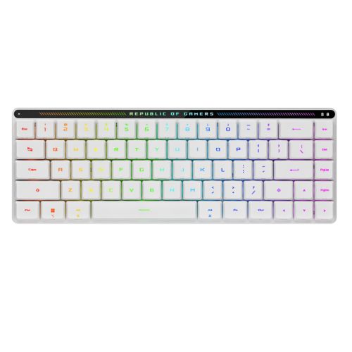 Asus ROG Falchion RX Low Profile Compact 65% Mechanical RGB Gaming Keyboard, Wireless/USB, ROG RX Red Switches, Per-key RGB Lighting, Touch Panel, 430-hour Battery Life - X-Case.co.uk Ltd