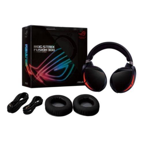 Asus ROG Strix Fusion 300 7.1 Gaming Headset, 50mm Drivers, 7.1 Surround Sound, Boom Mic, Black & Red - X-Case.co.uk Ltd