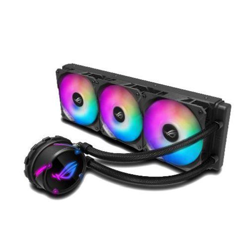 Asus ROG STRIX LC360 RGB 360mm Liquid CPU Cooler, 3 x Addressable RGB PWM Fans, Black - X-Case.co.uk Ltd